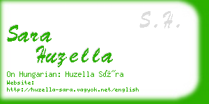 sara huzella business card